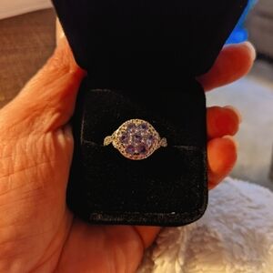 Tanzanite Blue Ring & Earrings Set